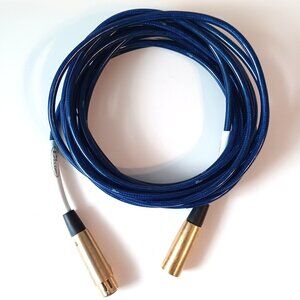 Blue Brand Silicone Microphone Cable 20 feet XLR Connections